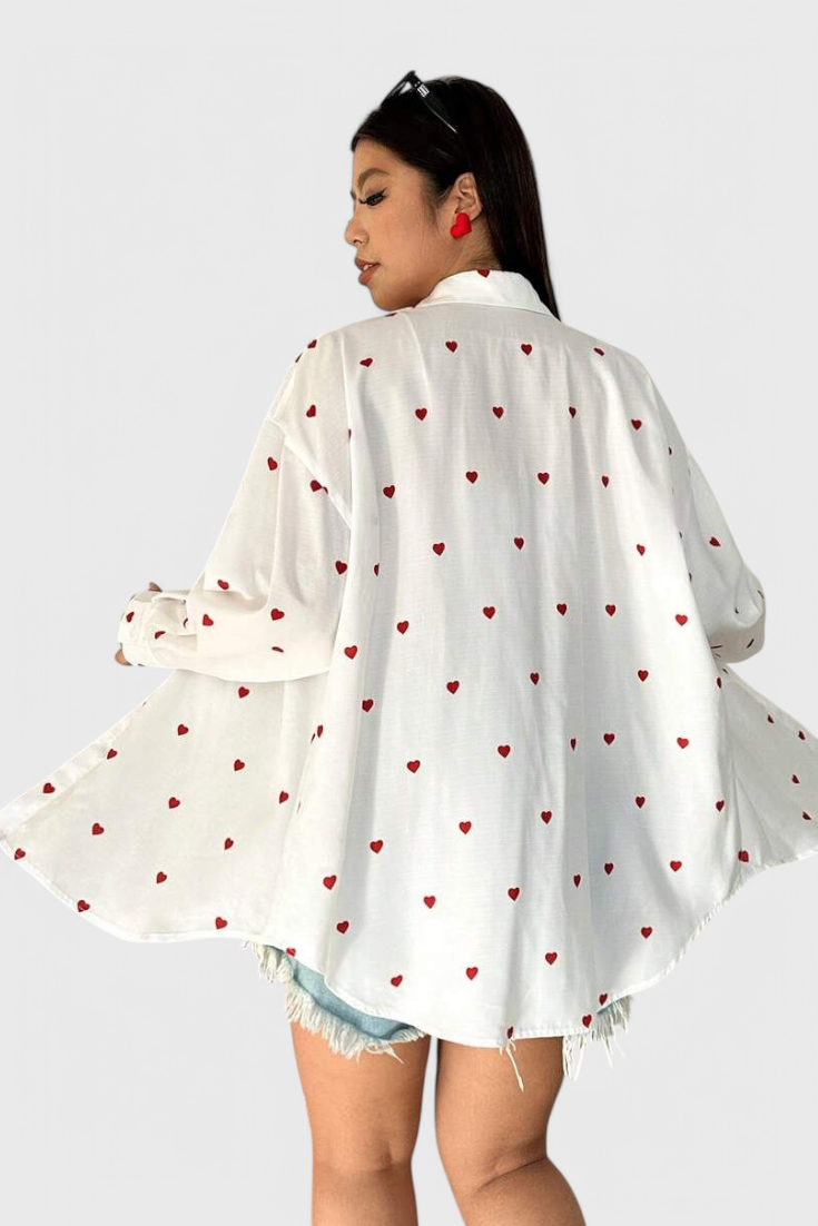 Rhiannon Blusa de Algodón Bordada