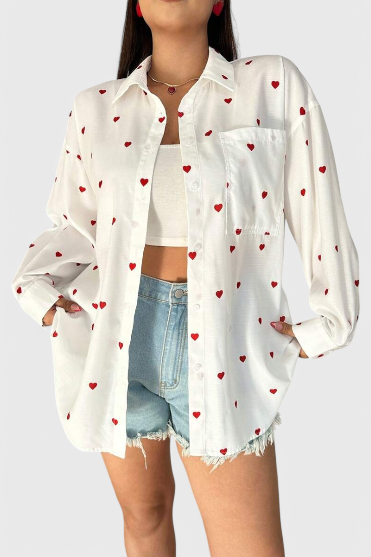 Rhiannon Blusa de Algodón Bordada