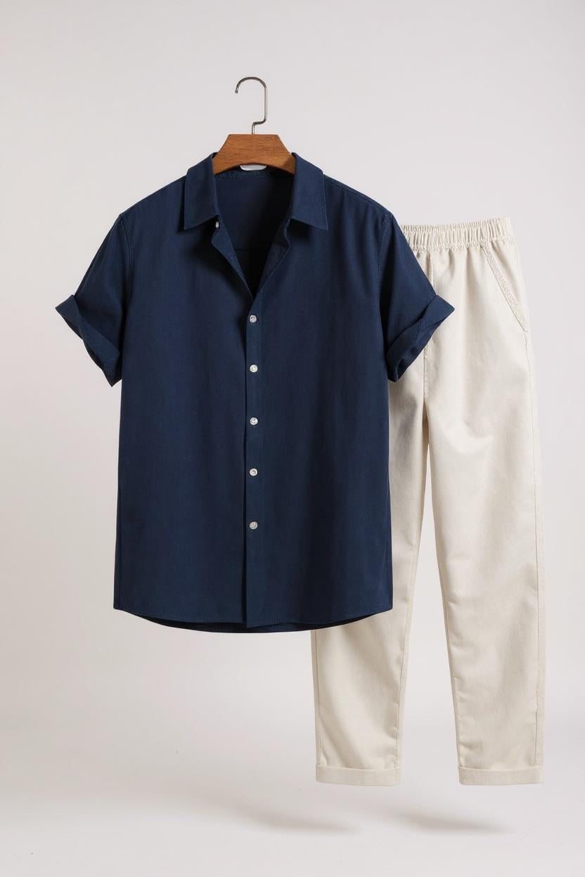 Conjunto de lino Ayra - Manga corta
