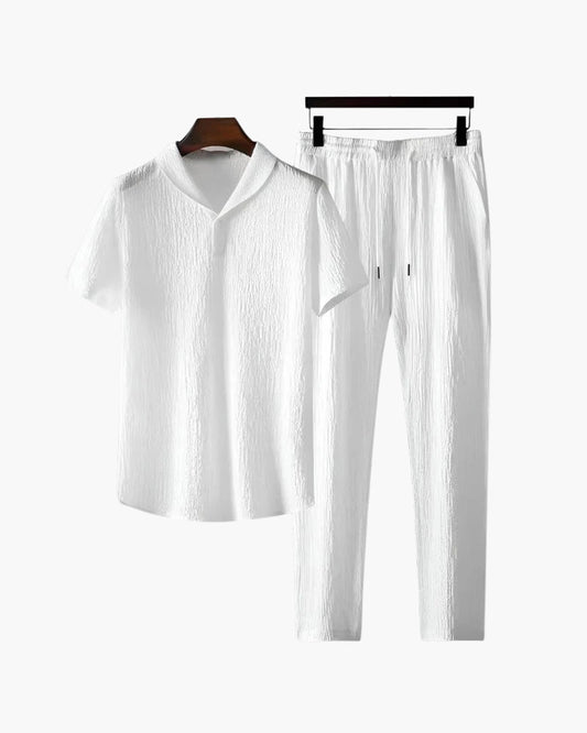 Conjunto de polo y pantalón de algodón