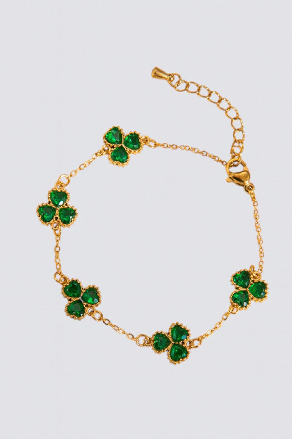 Pulsera de trébol de la fortuna