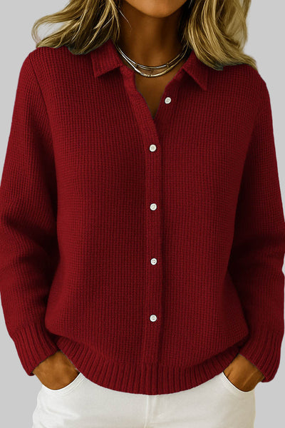 Teresa - Cárdigan clásico de punto con botones