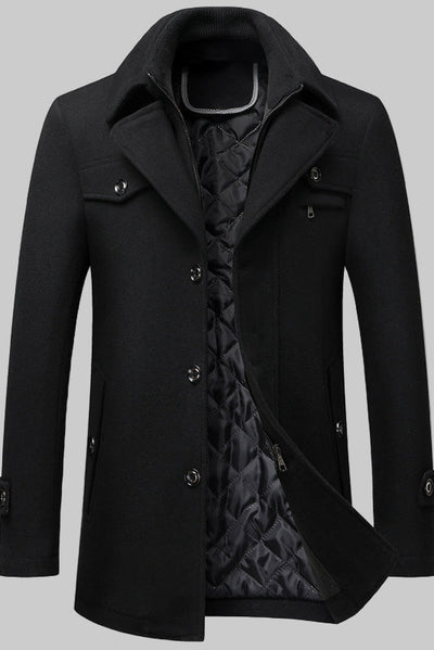 Abrigo de lana para hombre