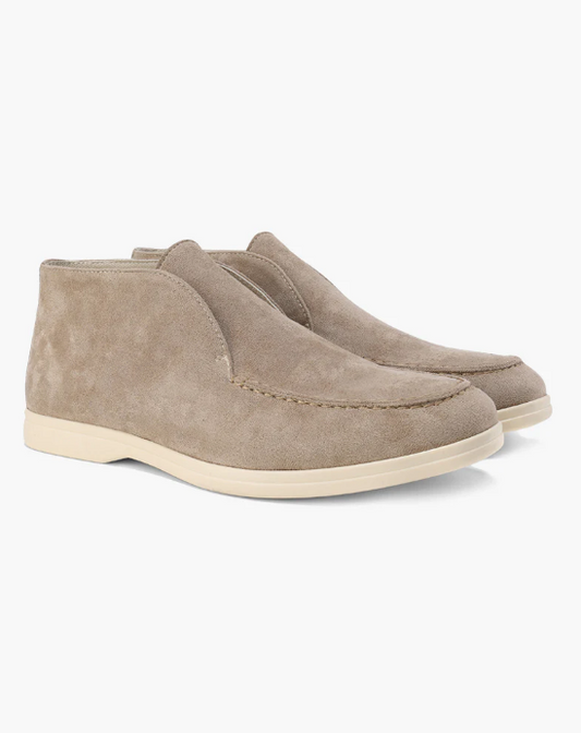 Mocasines altos de ante