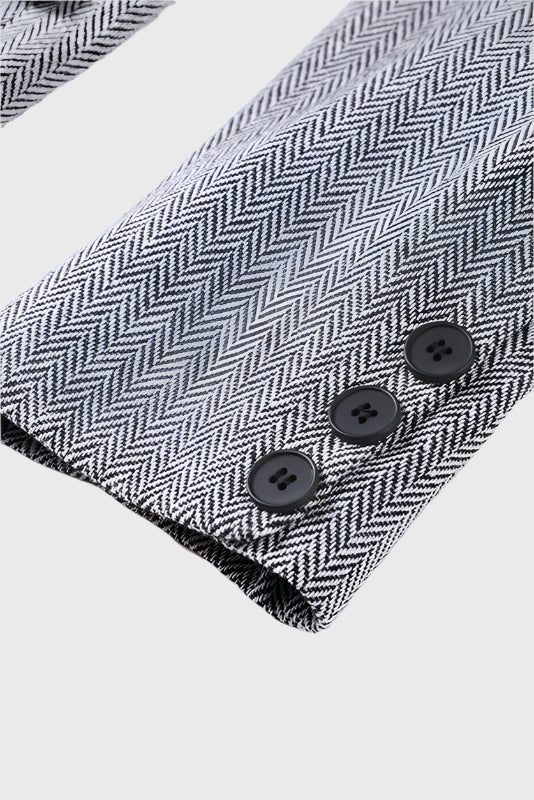 Evena Traje de 3 Piezas con Corsé Estructurado