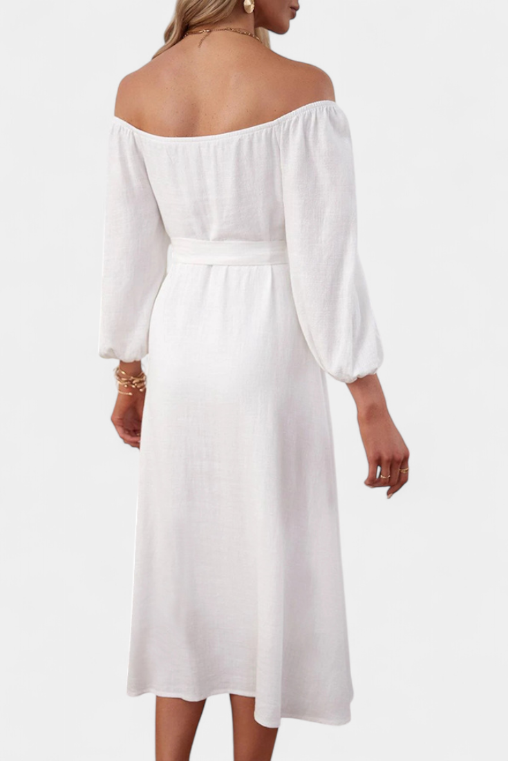 Leonor Vestido de Hombros Descubiertos