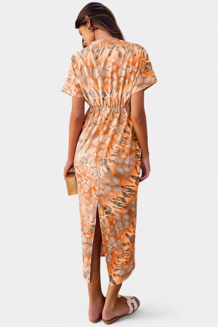 Triana Vestido con Estampado Abstracto