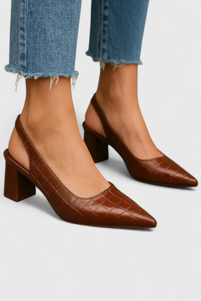 Ava Slingback de Tacón Elegante