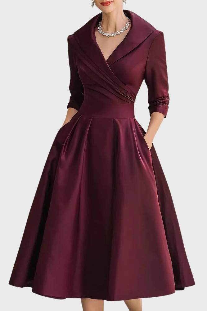 Rosa - Vestido midi elegante
