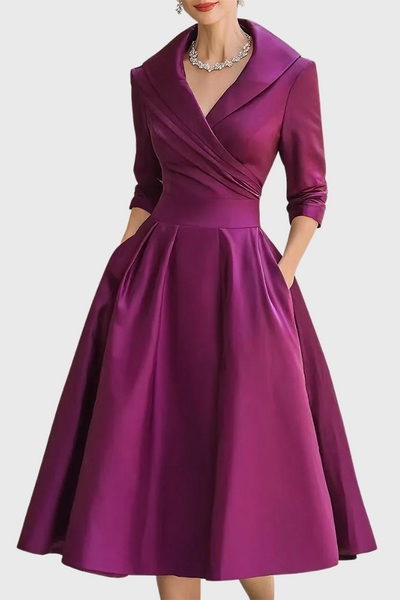 Rosa - Vestido midi elegante