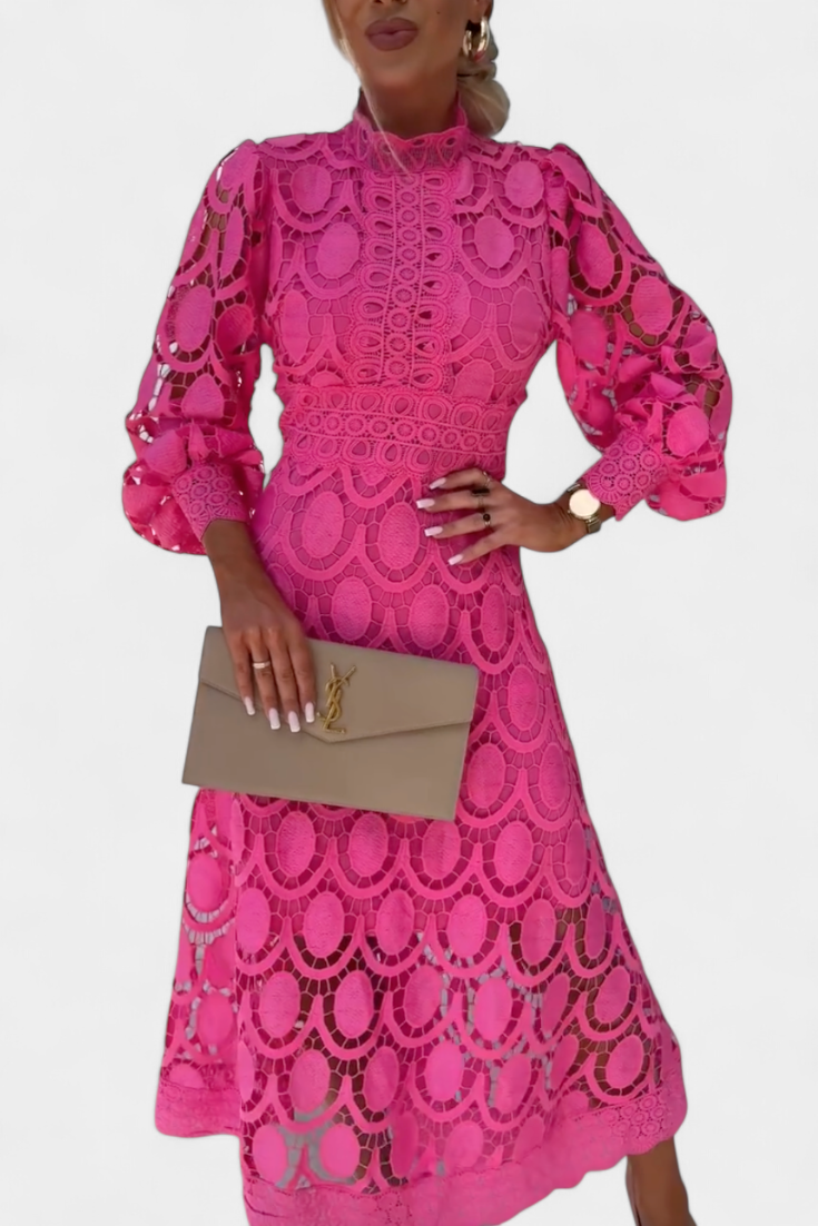 Lucinda Vestido Midi de Encaje