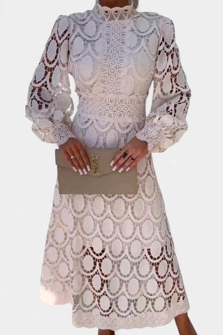 Lucinda Vestido Midi de Encaje