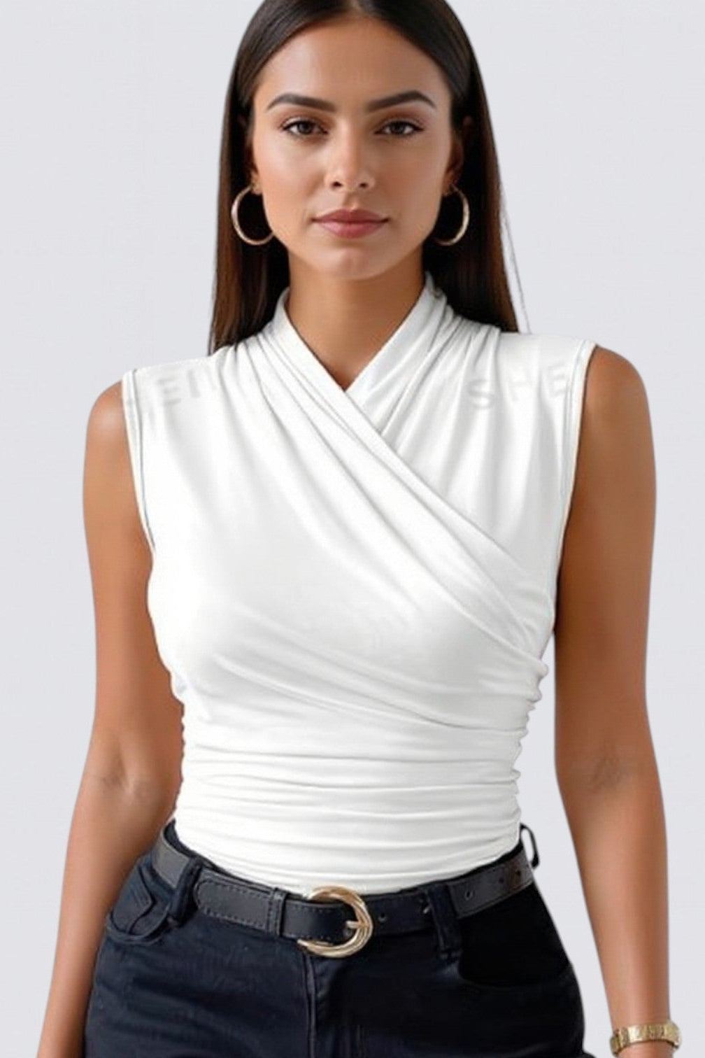 Top Casual Chic Sin Mangas