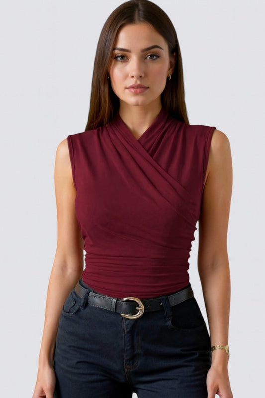 Top Casual Chic Sin Mangas