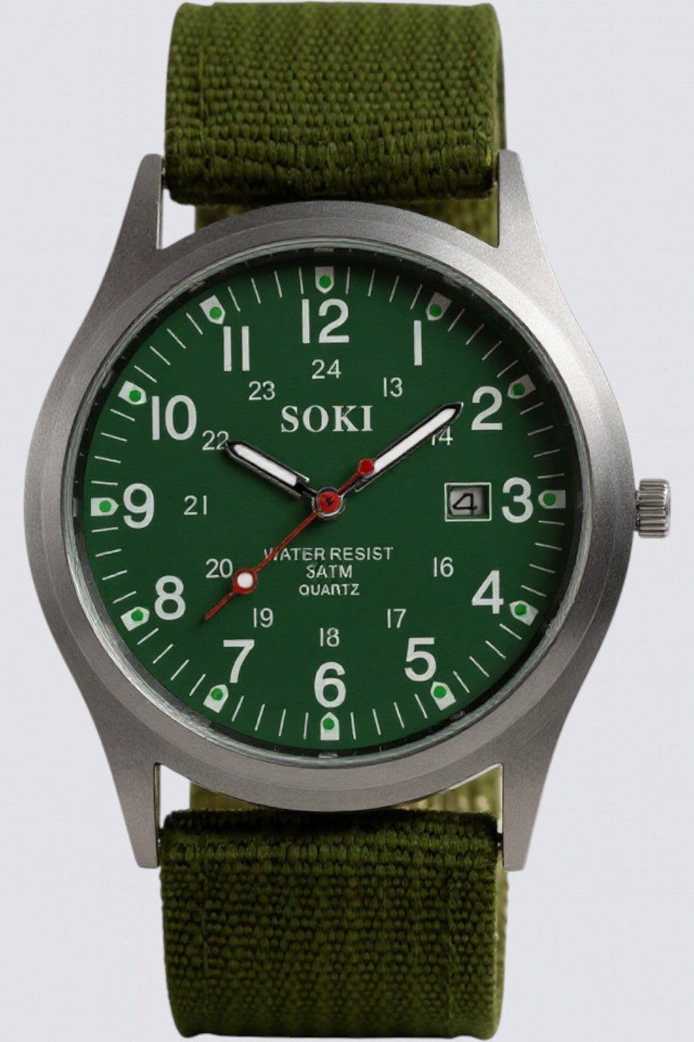 Reloj de cuarzo luminoso