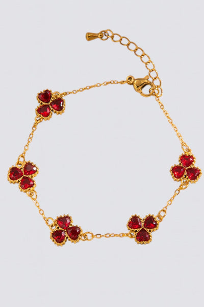 Pulsera de trébol de la fortuna