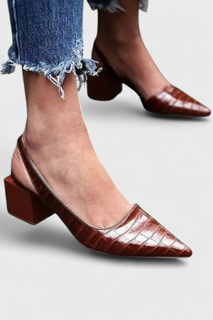 Ava Slingback de Tacón Elegante