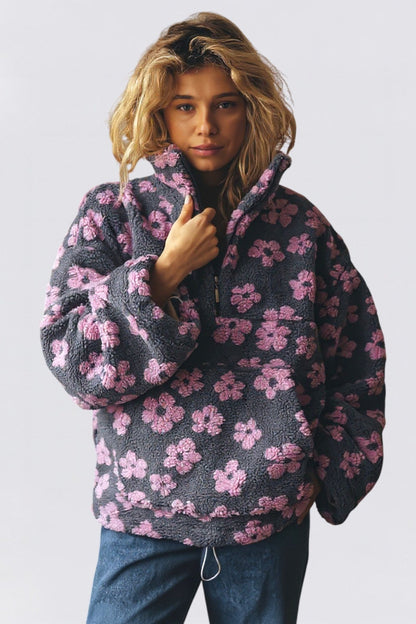 Elia™ – Suéter Floral de Felpa