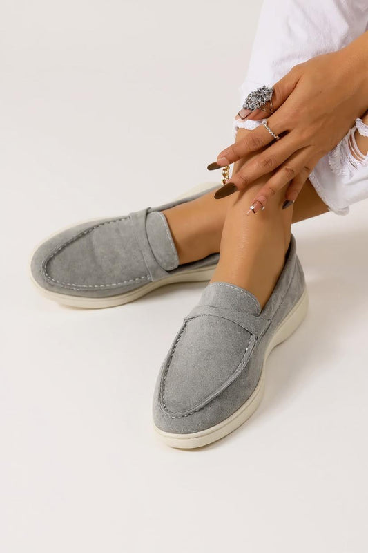 Mocasines de ante para mujer