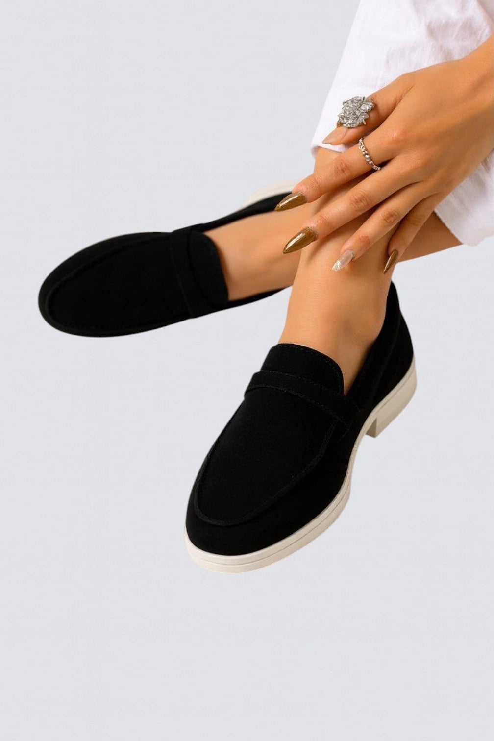 Mocasines De Ante Para Mujer