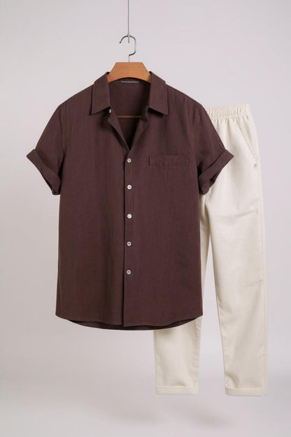 Conjunto de lino Ayra - Manga corta