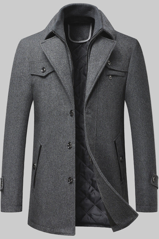 Abrigo de lana para hombre