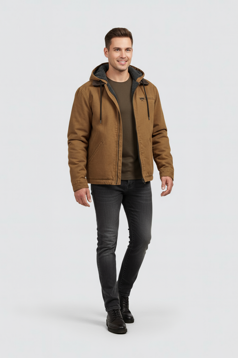 Chaqueta de otoño refinada