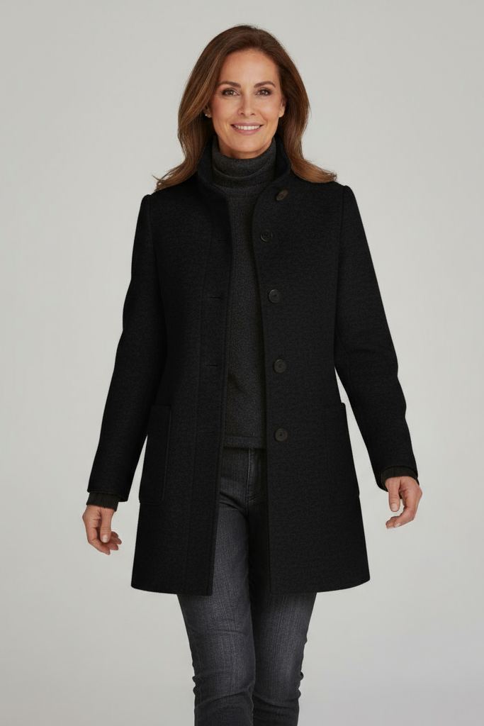 Ariana - Chaqueta de cuello alto para mujer 