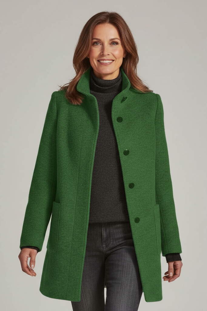 Ariana - Chaqueta de cuello alto para mujer 