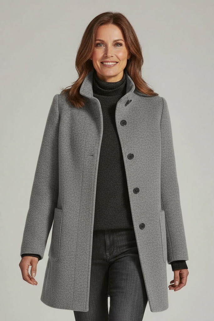 Ariana - Chaqueta de cuello alto para mujer 