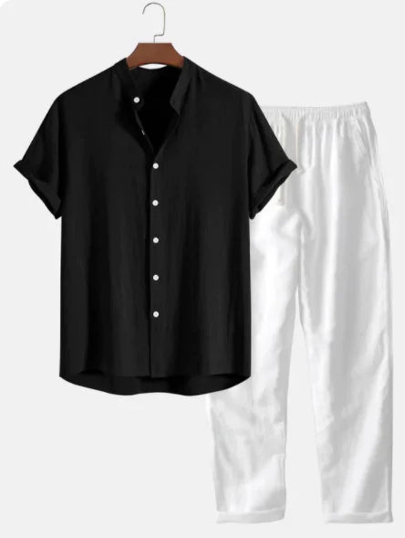 Conjunto de lino Ayra - Manga corta