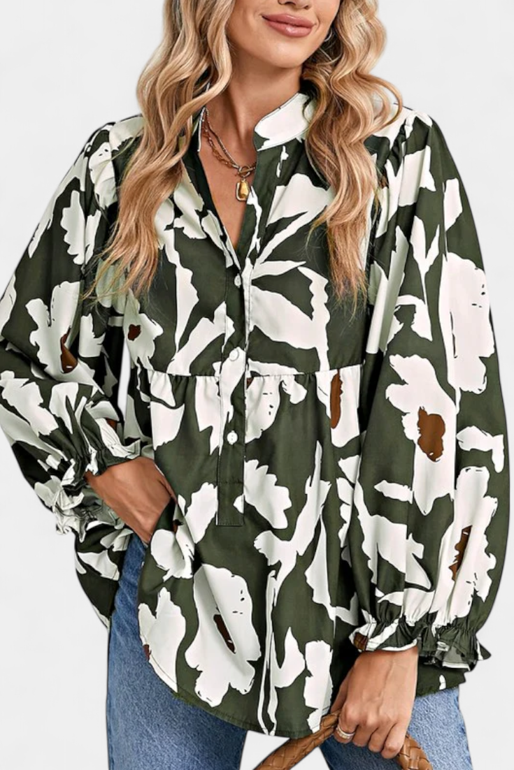 Filomena Blusa con Media Botonadura