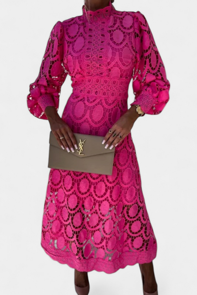 Lucinda Vestido Midi de Encaje