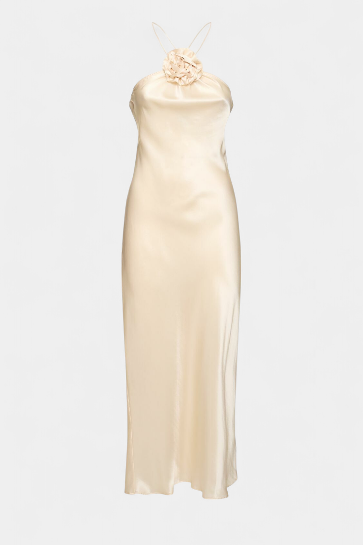 Vestido midi halter Elvera