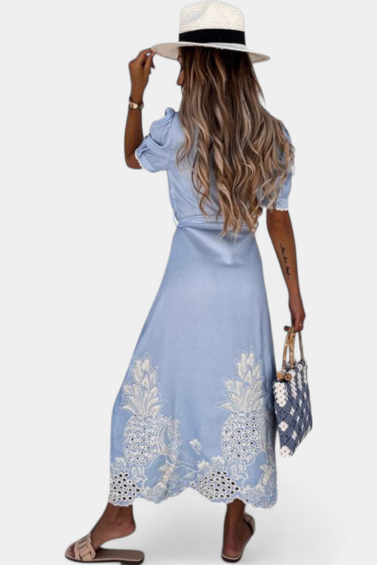 Nerea Vestido Camisero Bordado