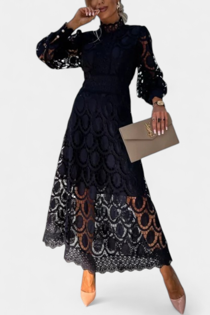 Lucinda Vestido Midi de Encaje