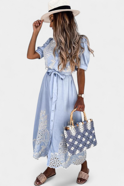 Nerea Vestido Camisero Bordado