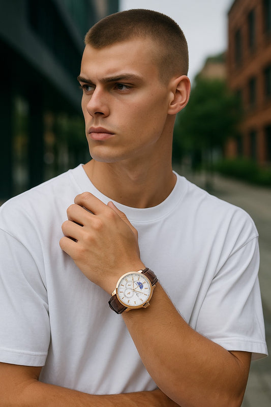Reloj clásico de Basilea (resistente al agua)