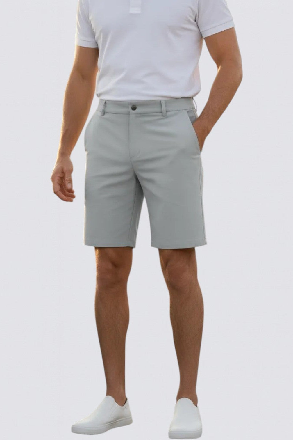 Pantalones cortos chinos ajustados